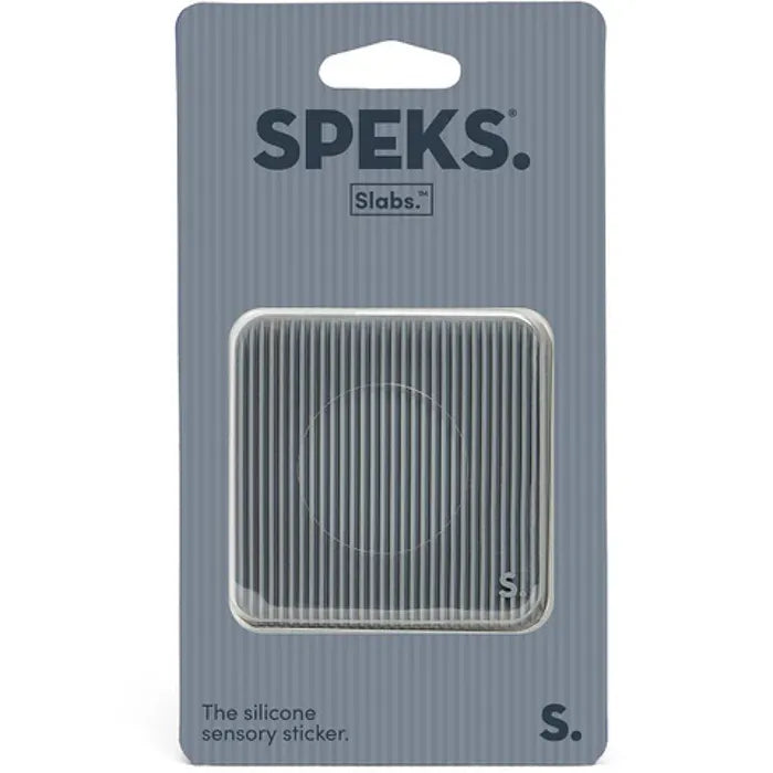 Siliconen sensorische sticker Slabs Square Groove Grey