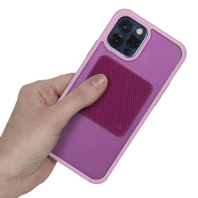 Siliconen sensorische sticker Slabs Square Static Purple