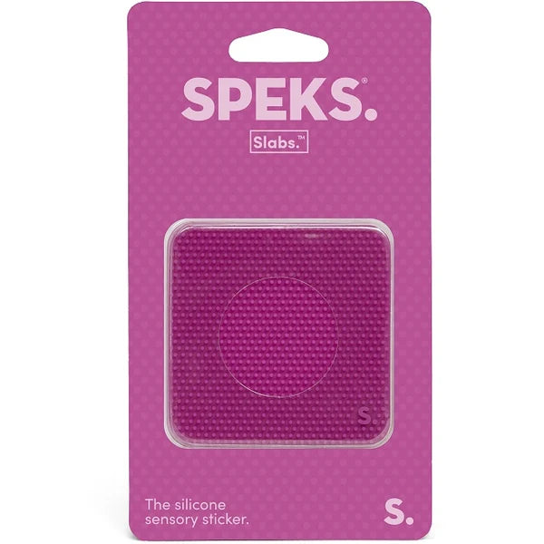 Siliconen sensorische sticker Slabs Square Static Purple