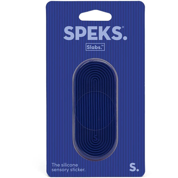 Siliconen sensorische sticker Slabs Tab Groove Blue