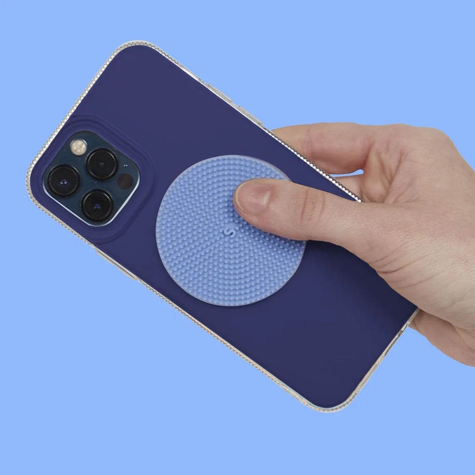 Siliconen sensorische sticker Slabs Circle Static Blue