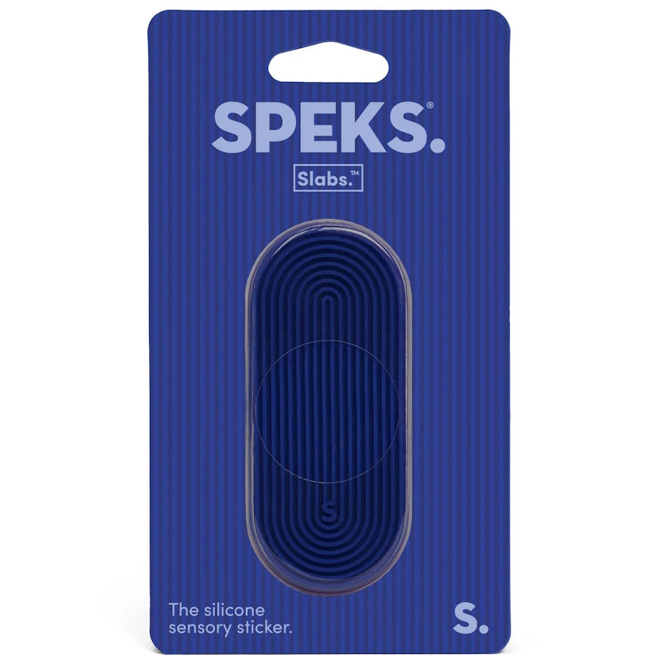 Siliconen sensorische sticker Slabs Tab Groove Blue