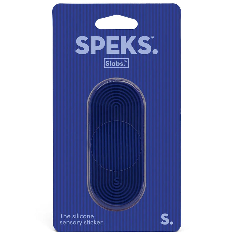 Siliconen sensorische sticker Slabs Tab Groove Blue