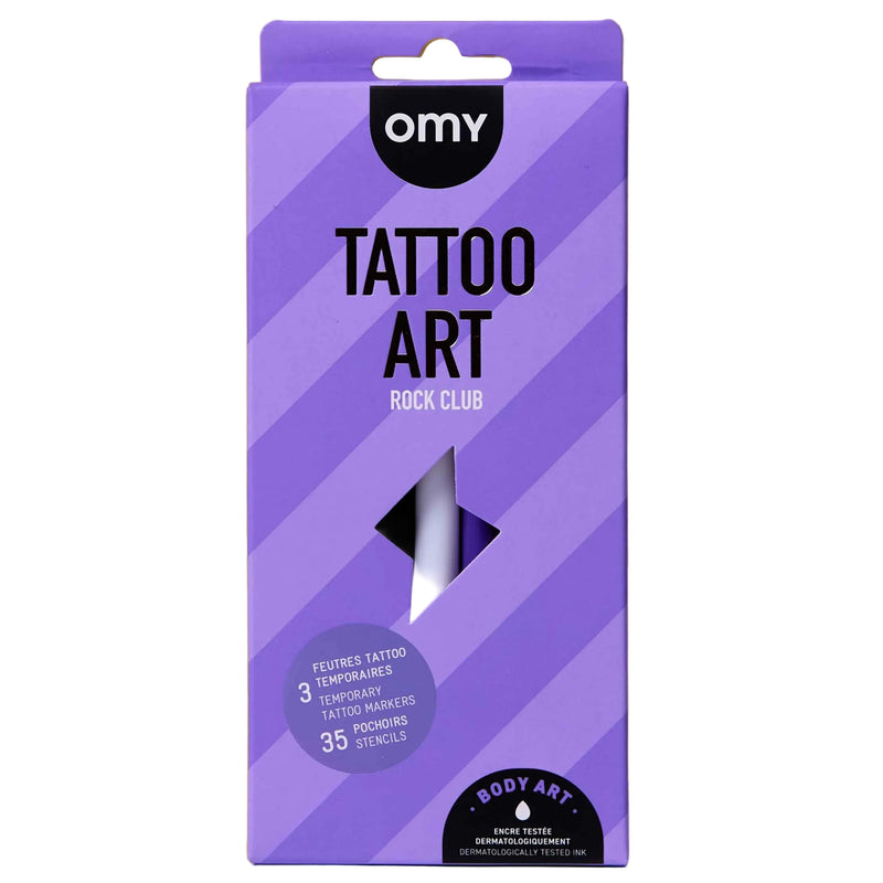 Set van 3 tattoopennen Tattoo Art Rock Club