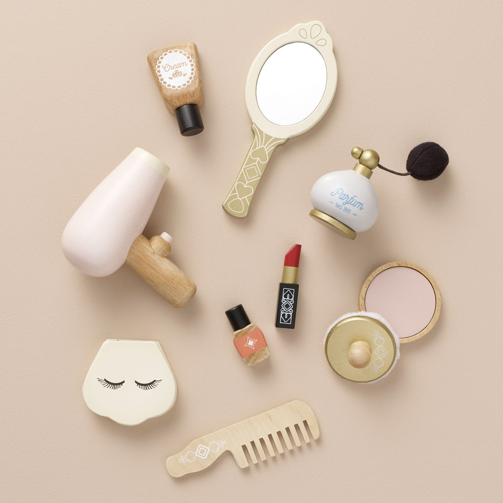 Houten beautyset