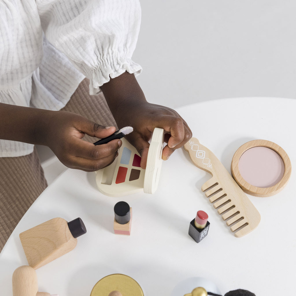 Houten beautyset