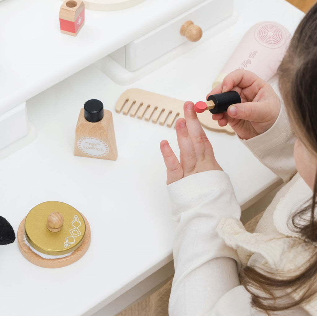 Houten beautyset