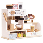 Grote houten koffiemachine - Barista Café Shop
