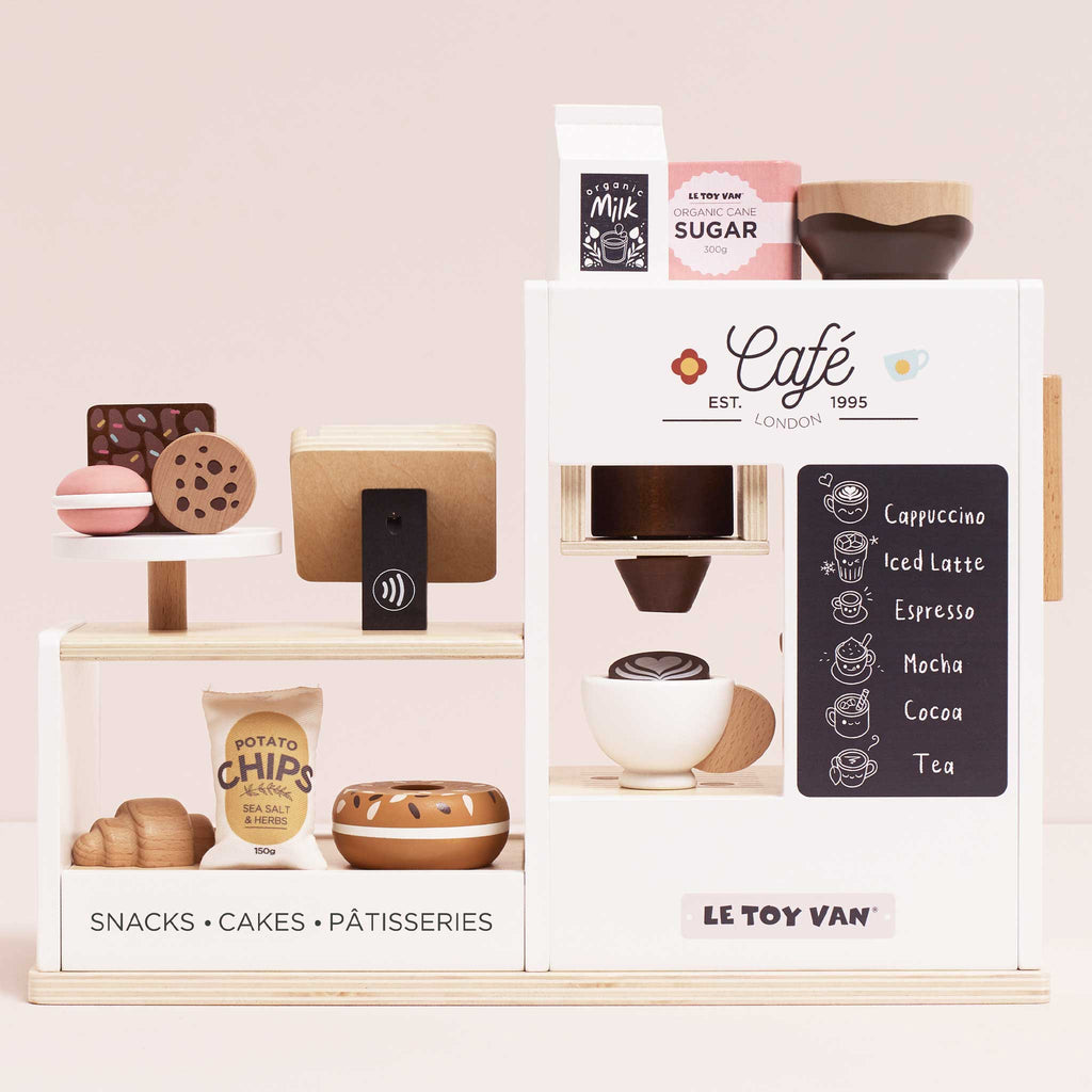 Grote houten koffiemachine - Barista Café Shop