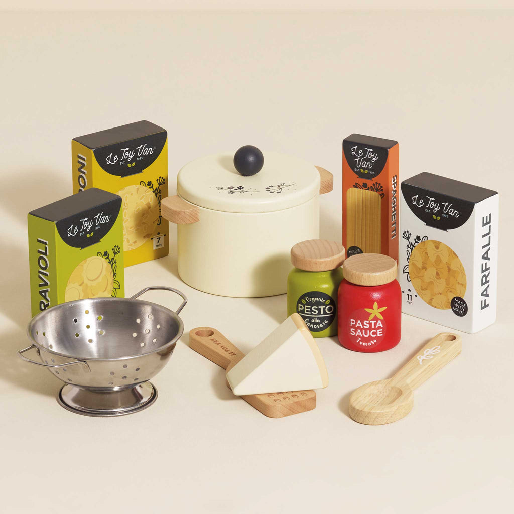 Houten pastaset - set van 12