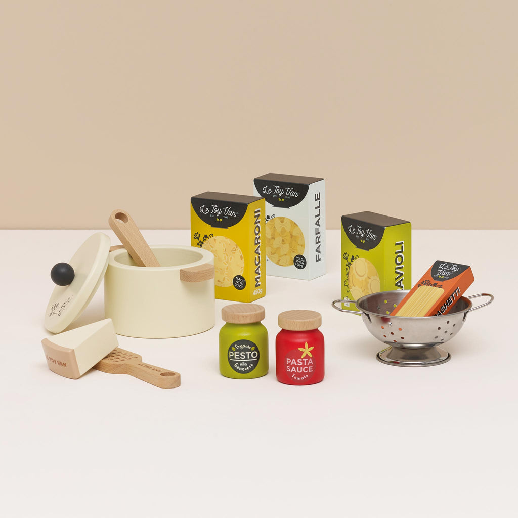Houten pastaset - set van 12