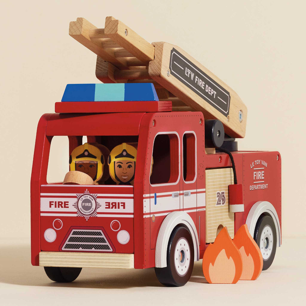 Fire Engine with Firefighters