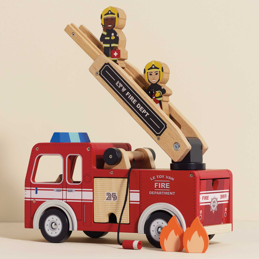 Fire Engine with Firefighters