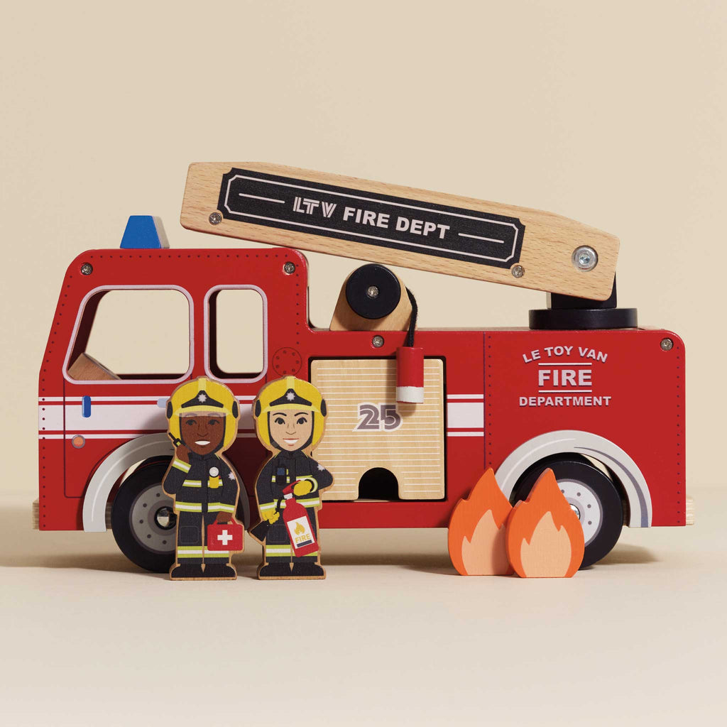 Fire Engine with Firefighters