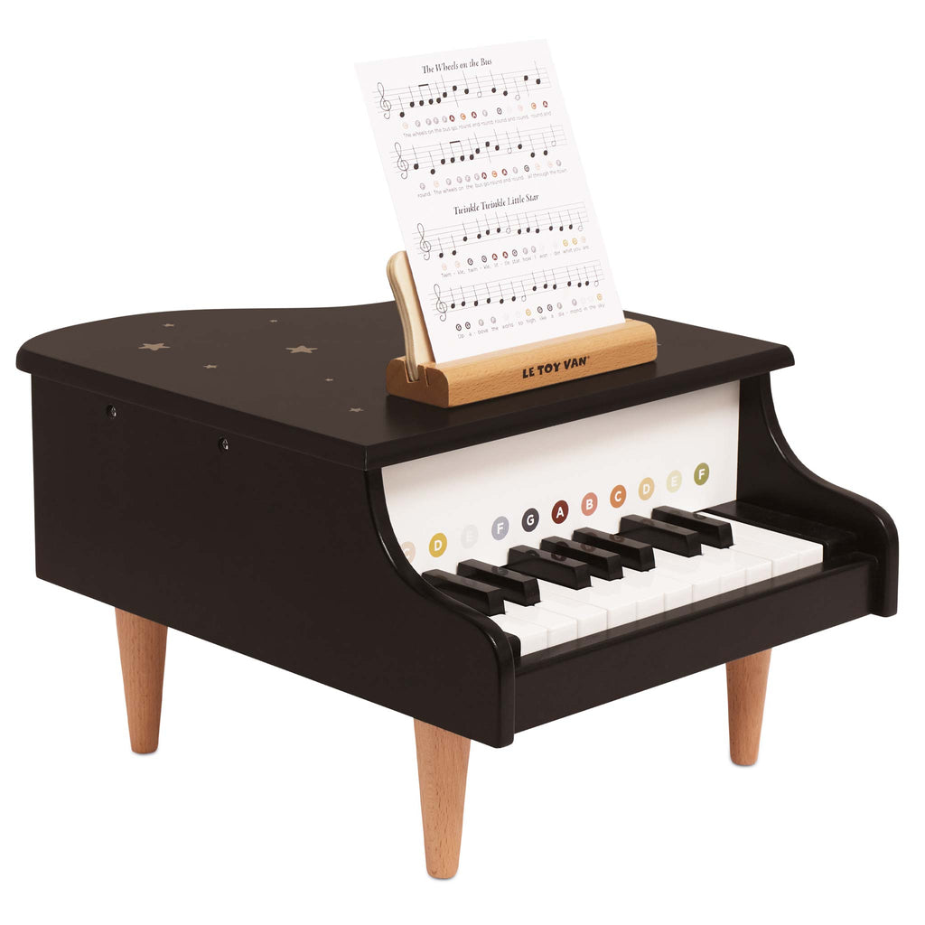 Houten vleugelpiano