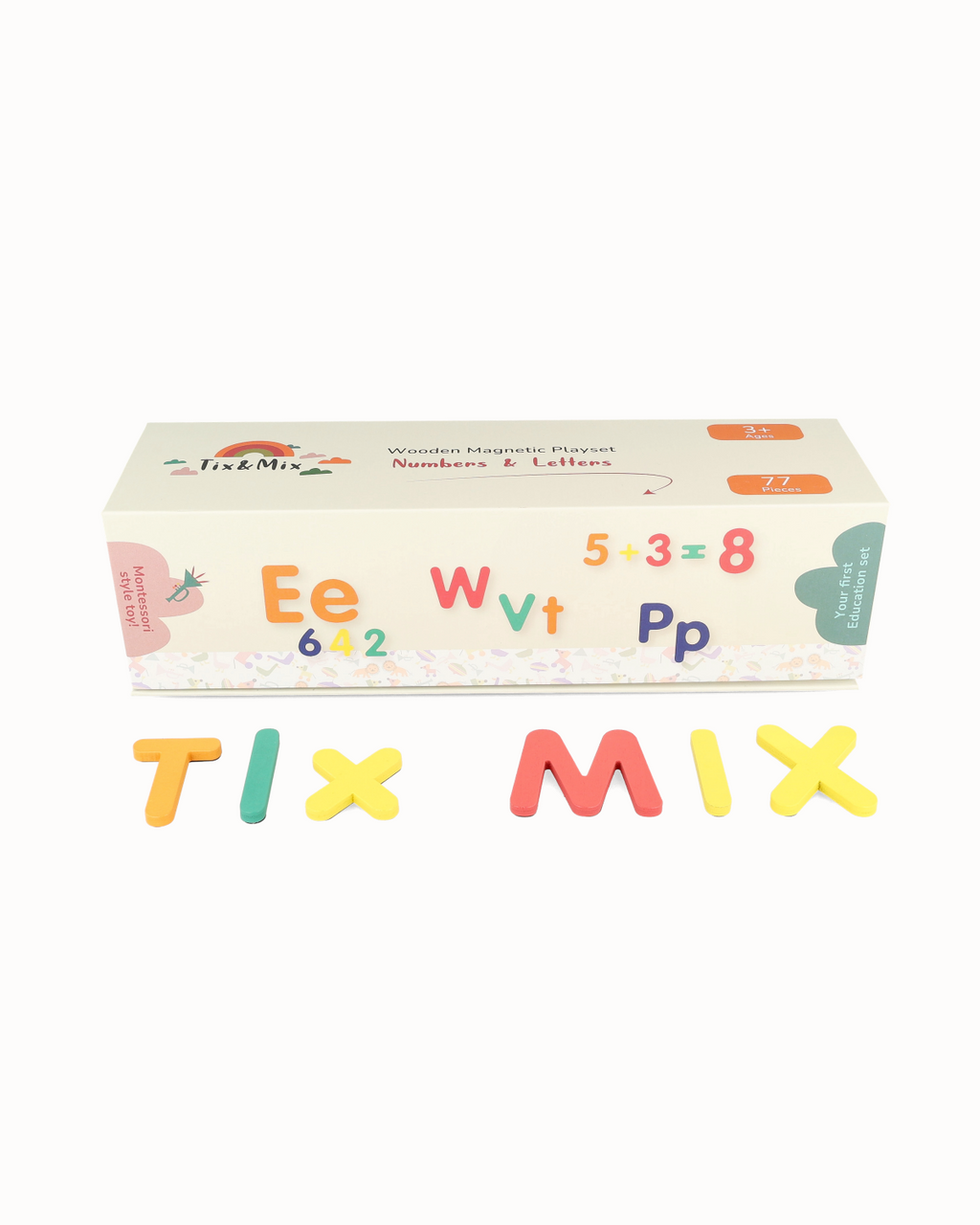 Magnetische letters en cijfers - set van 77