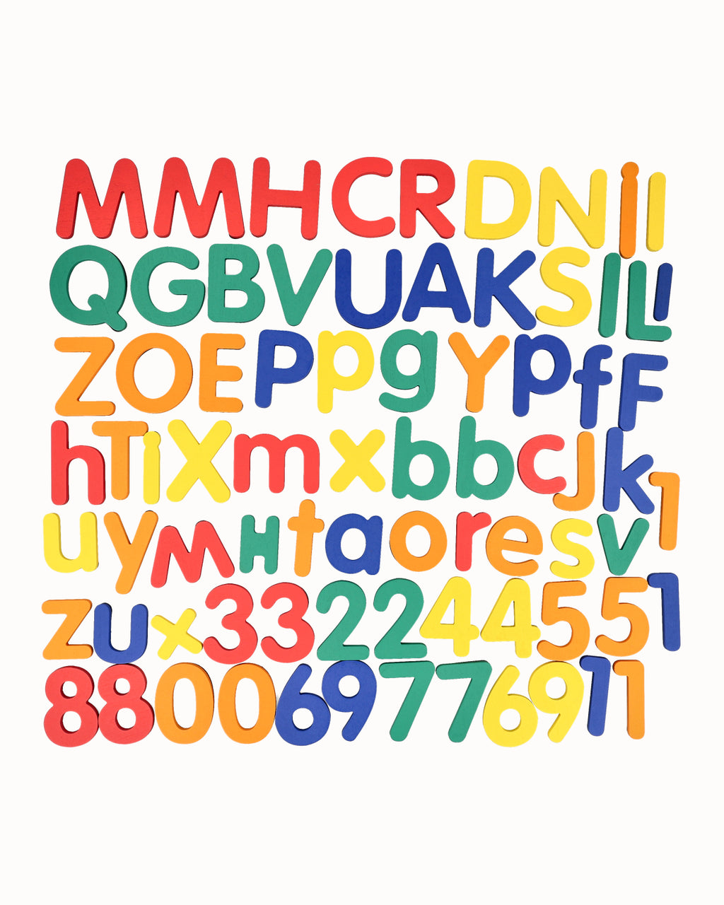 Magnetische letters en cijfers - set van 77