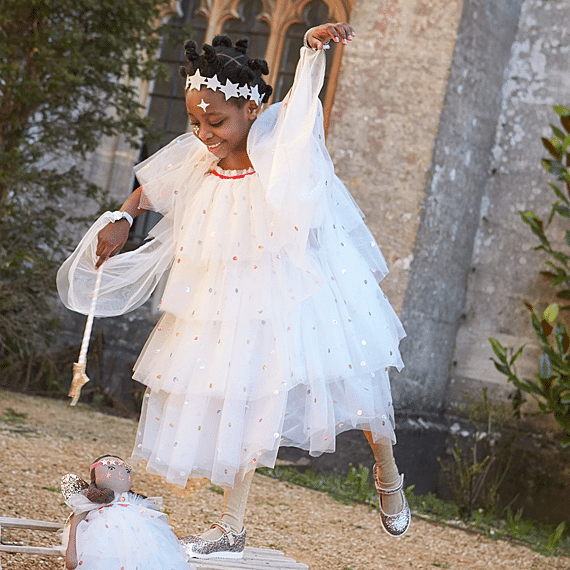 Verkleedjurk Sequin Tulle Angel Dress Up | 5-6 Jaar