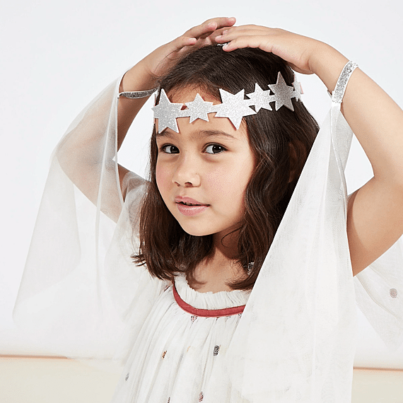 Verkleedjurk Sequin Tulle Angel Dress Up | 5-6 Jaar