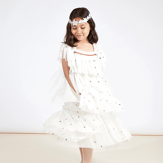 Verkleedjurk Sequin Tulle Angel Dress Up | 5-6 Jaar