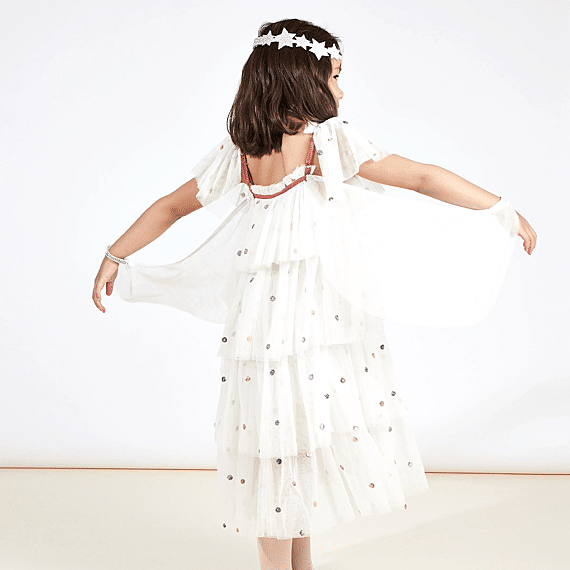 Verkleedjurk Sequin Tulle Angel Dress Up | 5-6 Jaar