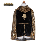 Verkleedkostuum Ridder Gold Knight Cape Tunic with Crown