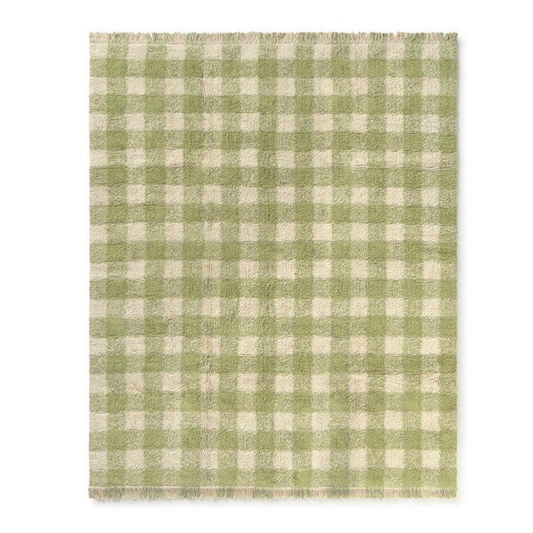 Washable rug Vichy Matcha - 90 x 120 cm