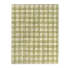 Washable rug Vichy Matcha - 90 x 120 cm