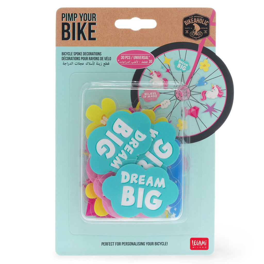 Fietsaccessoires Bicycle Spoke Decorations Pimp Your Bike! Unicorn - set van 30