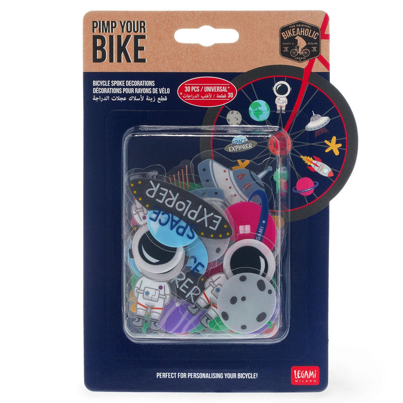 Fietsaccessoires Bicycle Spoke Decorations Pimp Your Bike! Space - set van 30