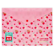 A4 map - Fold & Order Teddy Bear Cherry - Papierwaren Legami - In den Olifant