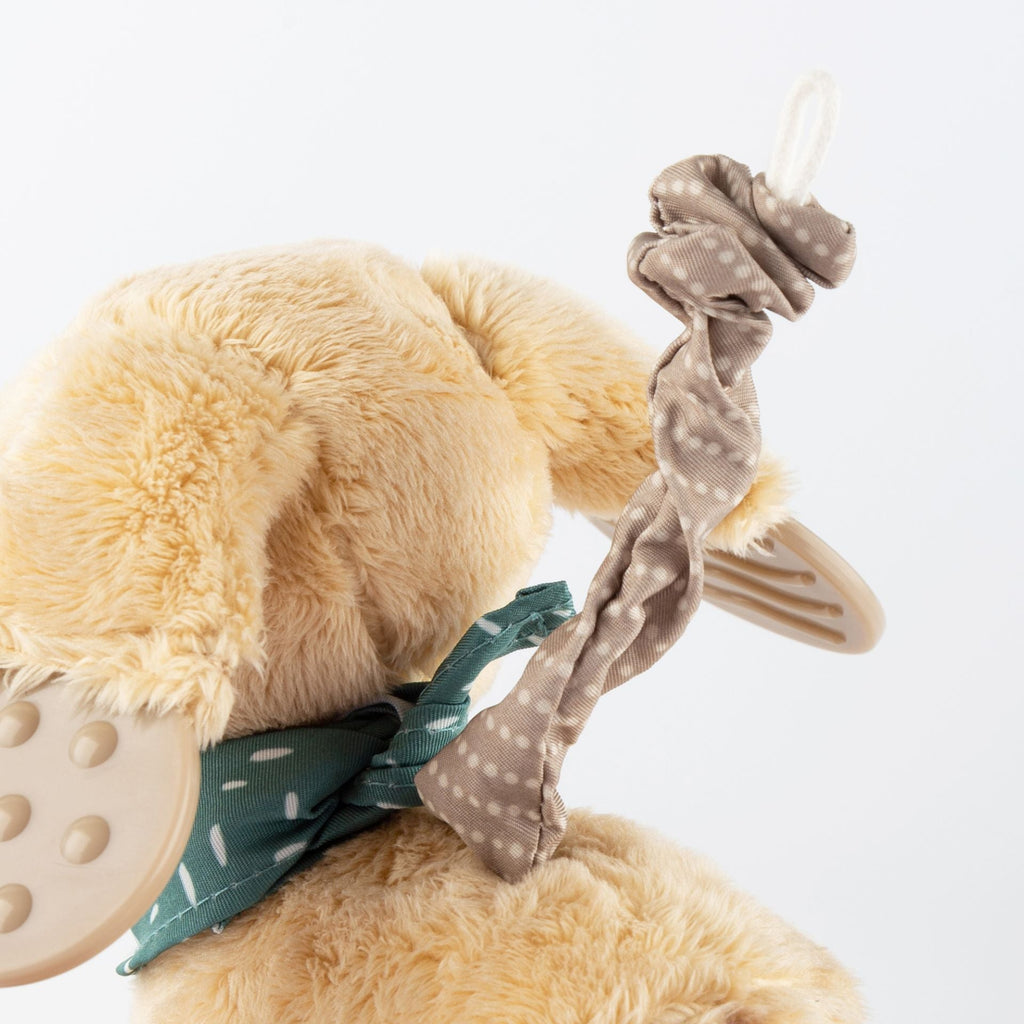 Activiteitenknuffel Activity Hanging Toy Dog - 16 cm - Activiteitenspeelgoed Sigikid - In den Olifant