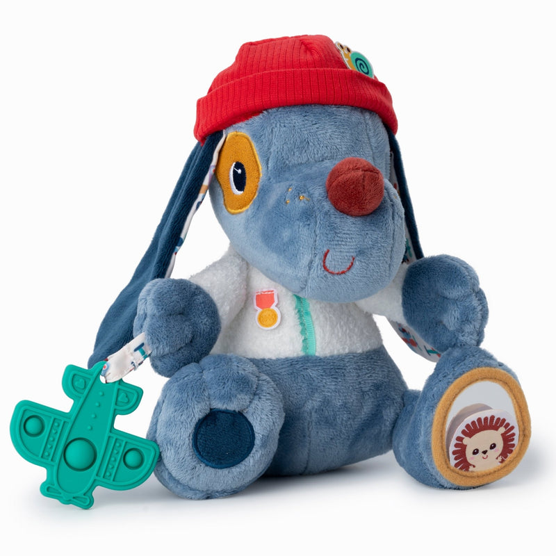 Activiteitenknuffel Jules Dog Multi - Activities - 19 cm - Activiteitenspeelgoed Lilliputiens - In den Olifant