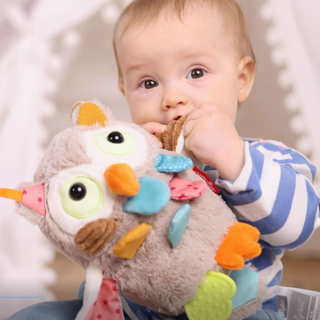 Activiteitenspeeltje Active Owl 7 Senses - 20 cm - Activiteitenspeelgoed Sigikid - In den Olifant