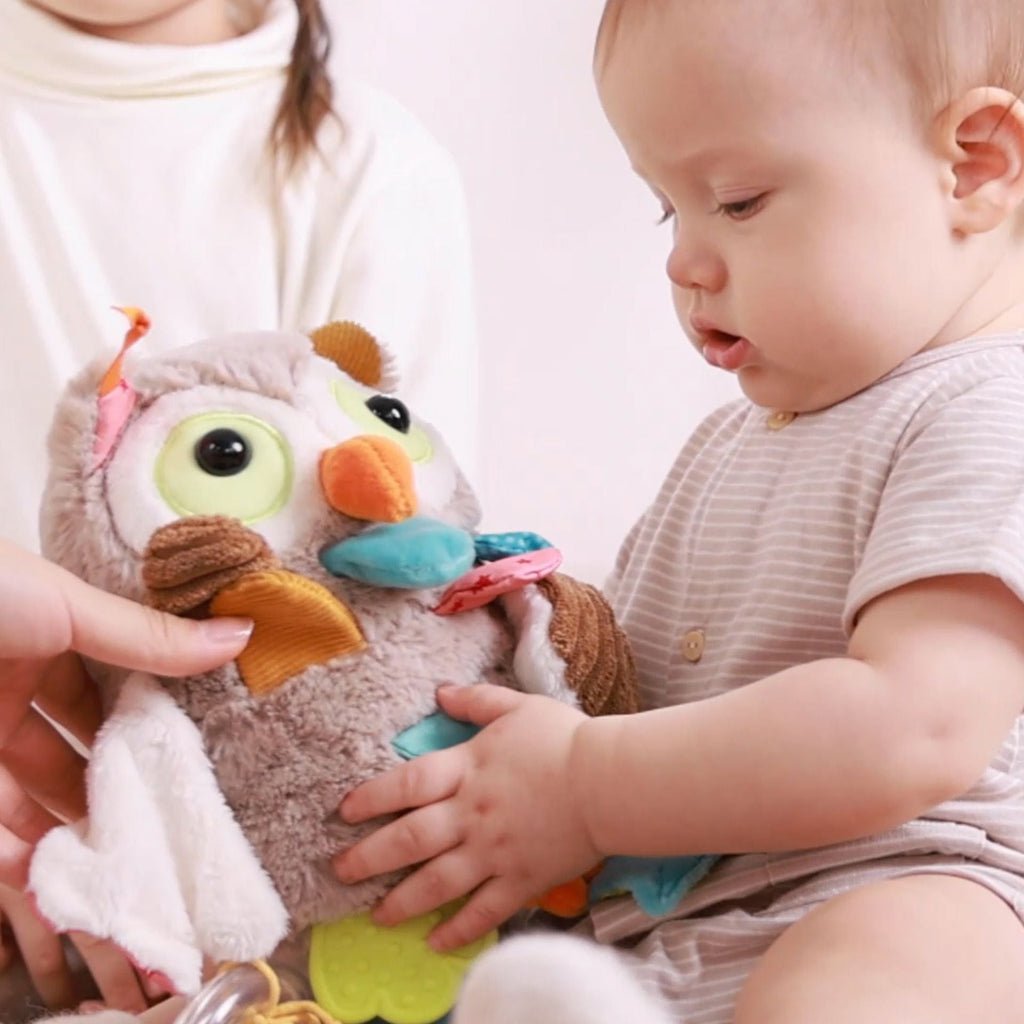 Activiteitenspeeltje Active Owl 7 Senses - 20 cm - Activiteitenspeelgoed Sigikid - In den Olifant