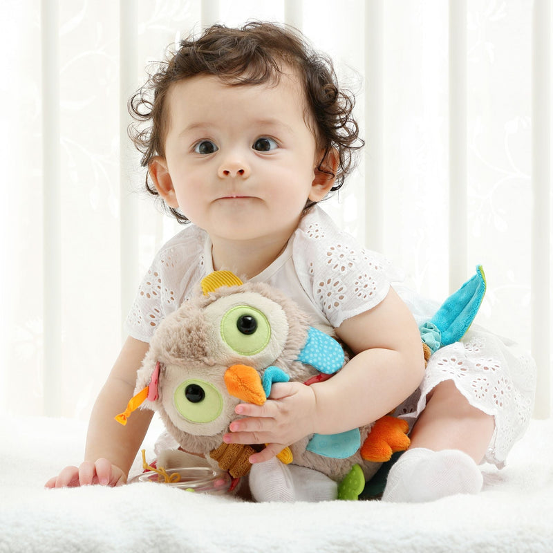 Activiteitenspeeltje Active Owl 7 Senses - 20 cm - Activiteitenspeelgoed Sigikid - In den Olifant