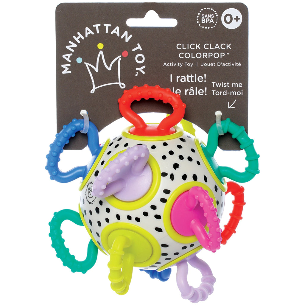 Activiteitenspeeltje Click Clack Colorpop - Activiteitenspeelgoed Manhattan Toy - In den Olifant