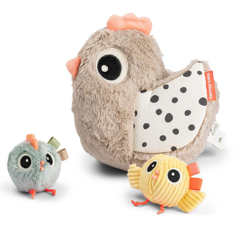 Activiteitenspeeltje Hide&Seek Clucky Sand - Activiteitenspeelgoed Done by Deer - In den Olifant