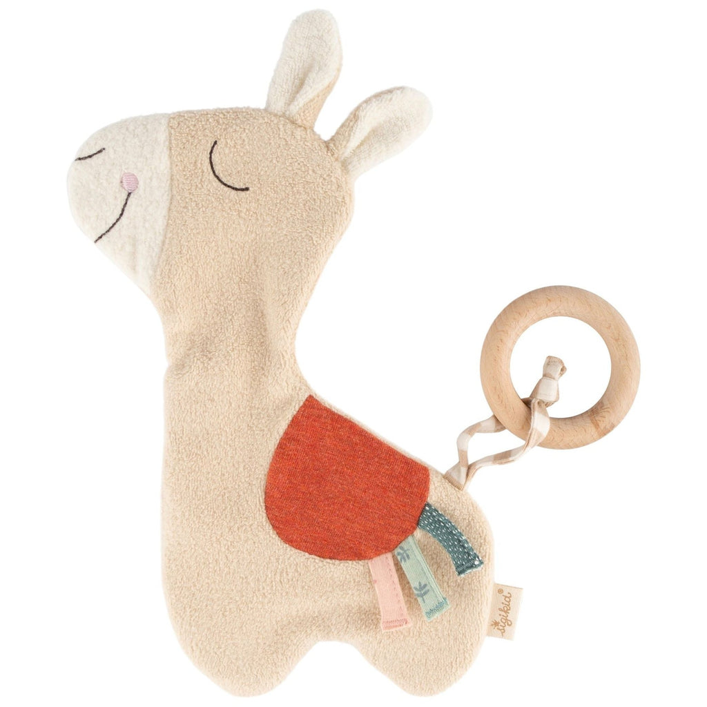 Activiteitenspeeltje Knisperfolie Comforter llama - 22 cm - Activiteitenspeelgoed Sigikid - In den Olifant