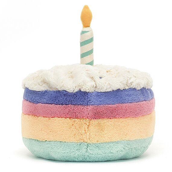 Knuffel Taart Amuseable Rainbow Birthday Cake - 26 cm