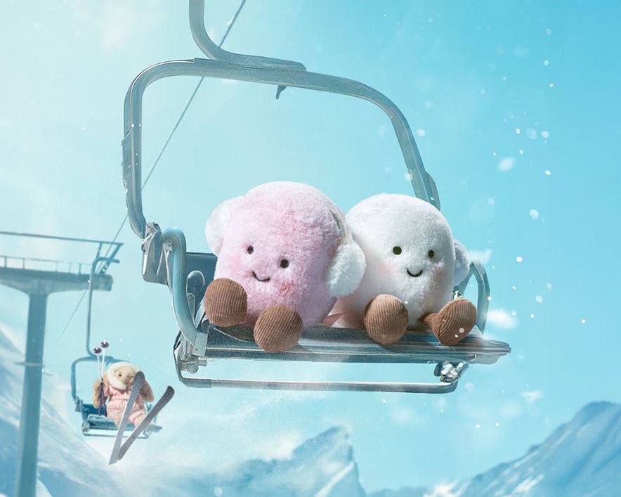 Amuseables Toastie Pink and White Marshmallows - 9 cm - Groenten, fruit en ander lekkers Jellycat - In den Olifant