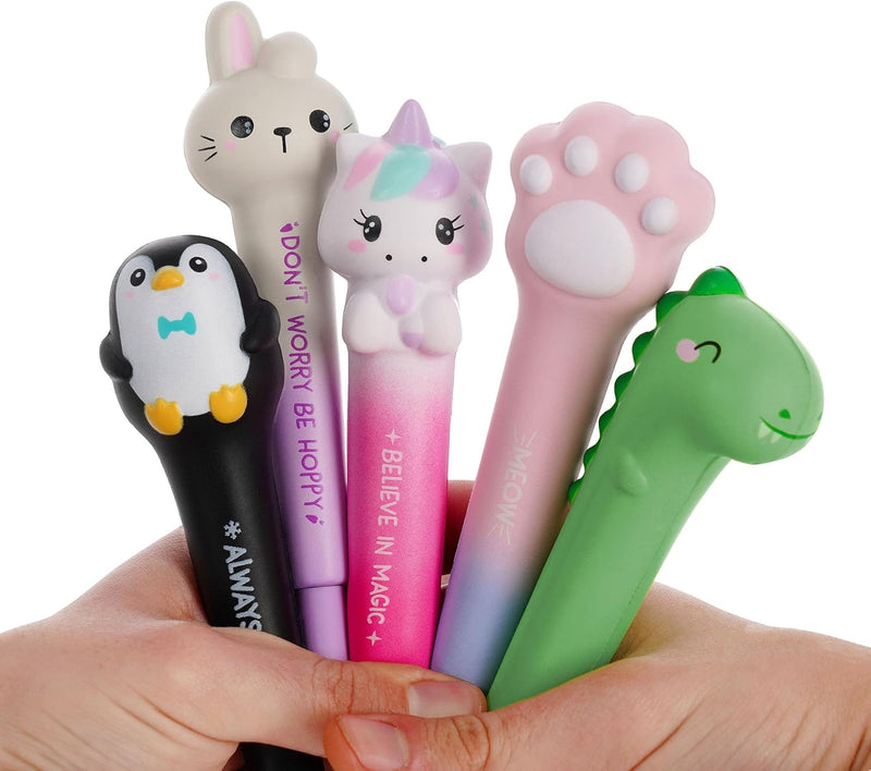 Anti - stress pen - Squishy Gel Pen Penguin - Schrijfwaren Legami - In den Olifant