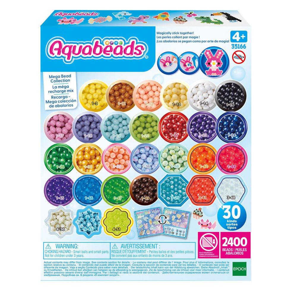Aquabeads Mega Navulset - set van 2400 - Knutselset Aquabeads - In den Olifant