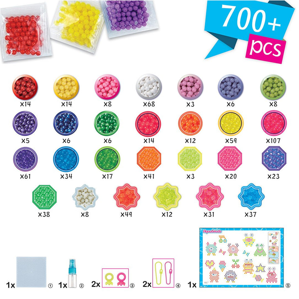 Aquabeads Neon Gekke Monsters set - 700 kralen - Knutselsets Aquabeads - In den Olifant