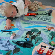 Auto Speelmat België - 130 x 180 cm - Speelmatten en - bogen Mats & Joy - In den Olifant