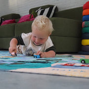 Auto Speelmat België - 130 x 180 cm - Speelmatten en - bogen Mats & Joy - In den Olifant