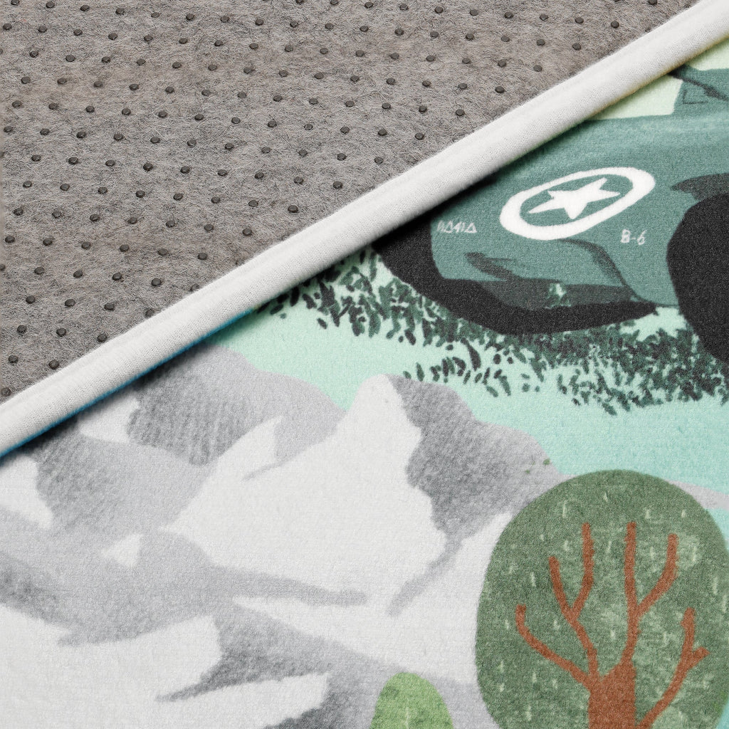 Auto Speelmat België - 130 x 180 cm - Speelmatten en - bogen Mats & Joy - In den Olifant