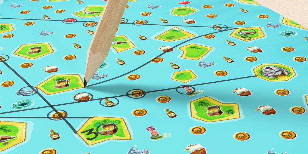 Avontuurlijk teken - en planningsspel - Pencil Pirates - Behendigheidspellen Haba - In den Olifant