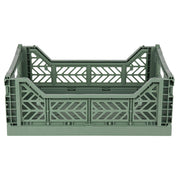 Aykasa Midibox Foldable Crate – Almond Green - Opbergers Aykasa - In den Olifant