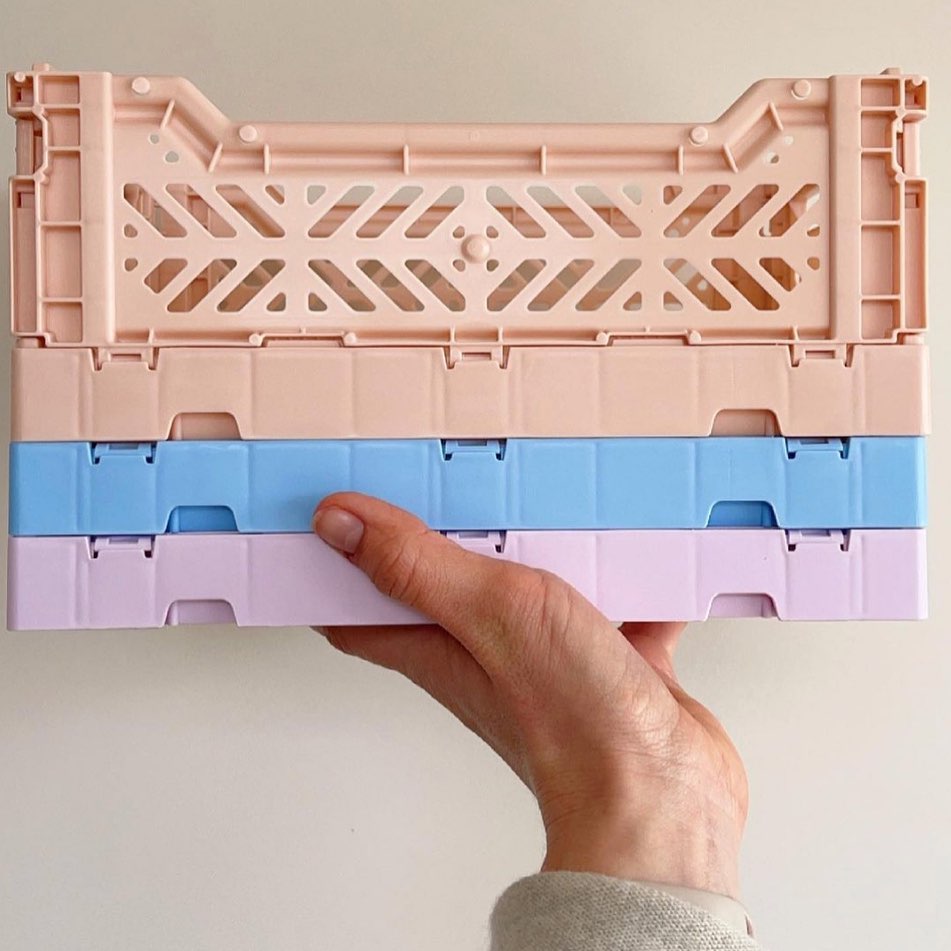 Aykasa Minibox Foldable Crate – Baby Blue - Opbergers Aykasa - In den Olifant